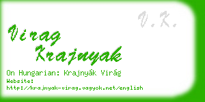 virag krajnyak business card